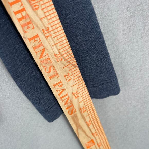 Lululemon Long Sleeve Tee Mens Medium Blue Crewneck Shirt Soft Stretch Workout - Picture 4 of 6